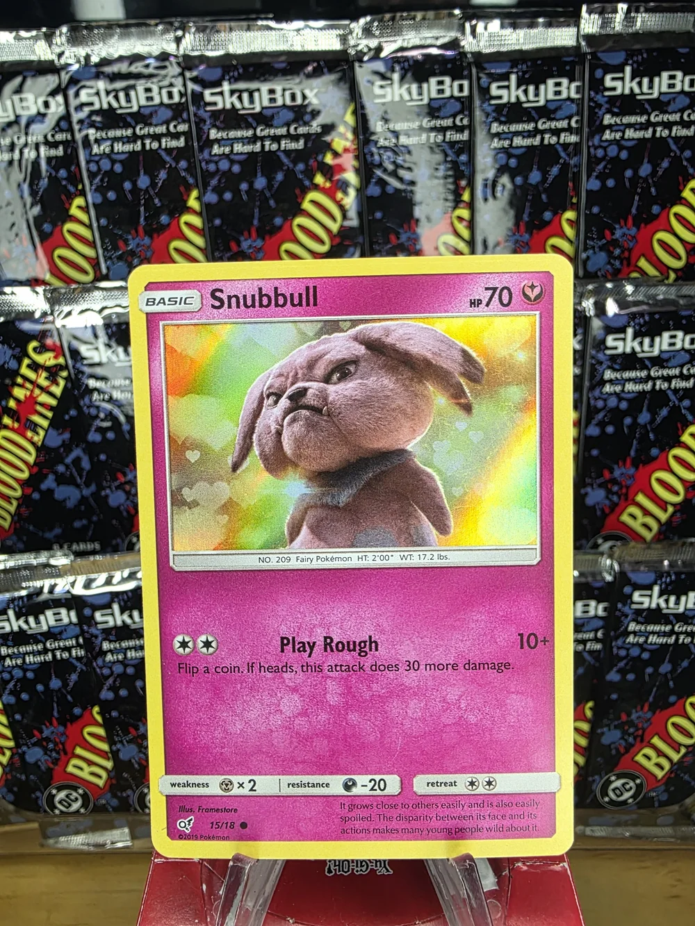 pokemon snubbull card | Toys | Pokemon Pink Holographic Trading Listed cards may have imperfections. Pokemon BREAKthrough Snubbull #98